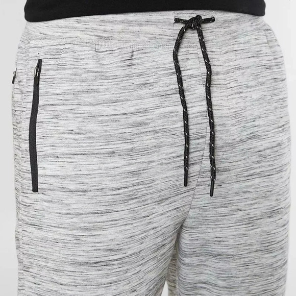 Departwest Men's Jogger Sweatpants M Gray Tapered Ankle Zipper Pockets - Picture 3 of 12